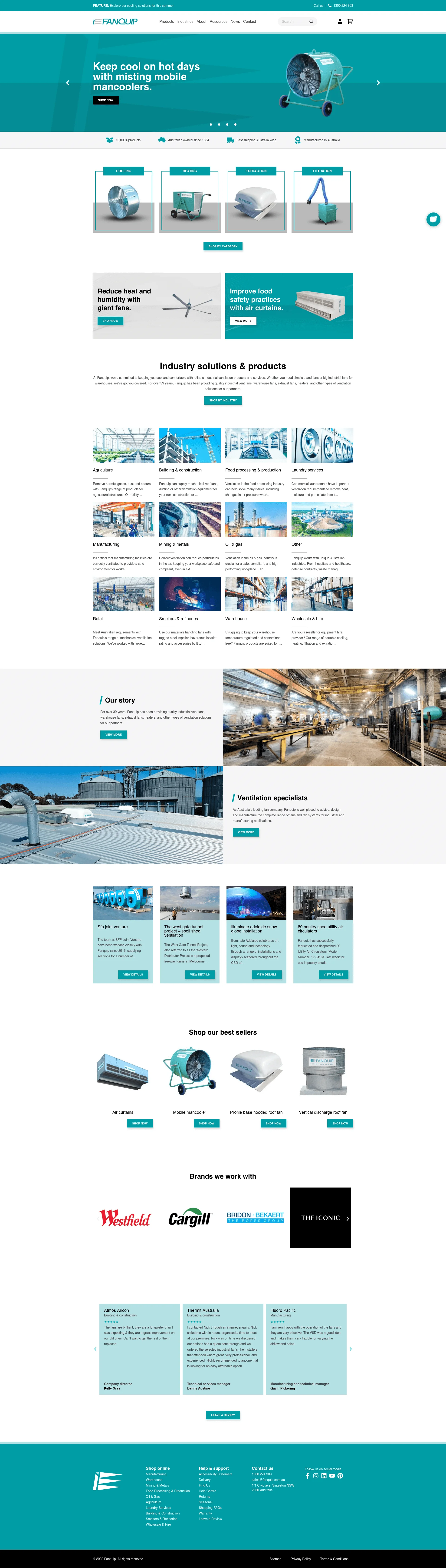 Fanquip website screenshot.
